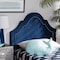 Baxton Studio Rita Royal Blue Velvet Upholstered Twin Size Headboard 155-9335 - alternate 6